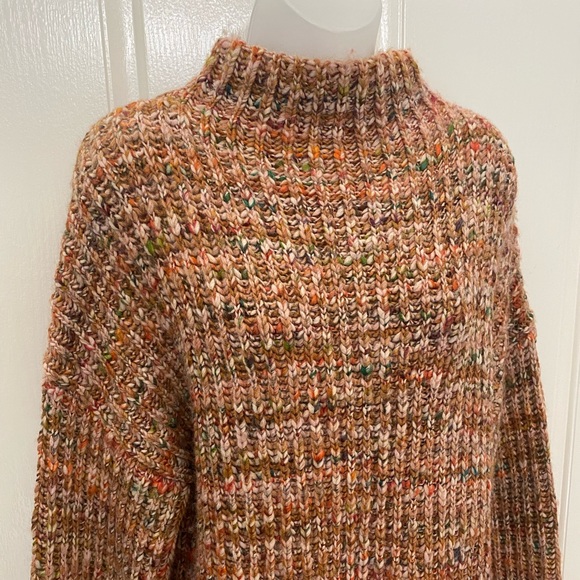 NEW wTag-MADEWELL Brown Rayner Mock Sweater L - Picture 2 of 3